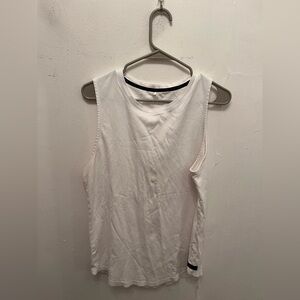Alphalete Men's Cutoff Tank Size Medium White